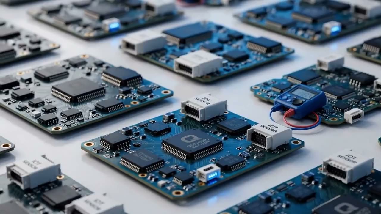 Circuit boards laid out on a white surface